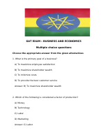 GAT EXAM _ BUSINESS and ECONOMICS .doc